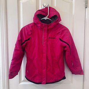 Columbia Omni-Heat Insulated Jacket Hooded Full Zip Omni-Tech Girls Size Small 8